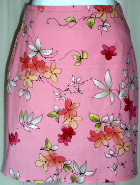Karrie Oriental Pink Print Skirt